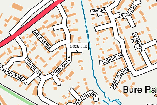 OX26 3EB map - OS OpenMap – Local (Ordnance Survey)