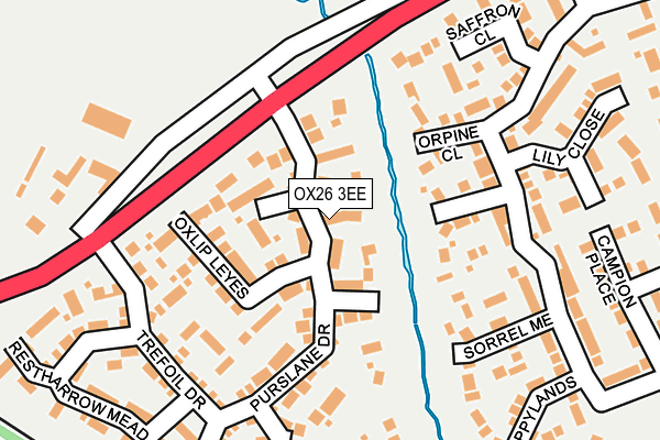 OX26 3EE map - OS OpenMap – Local (Ordnance Survey)