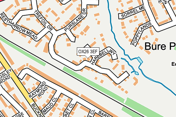 OX26 3EF map - OS OpenMap – Local (Ordnance Survey)