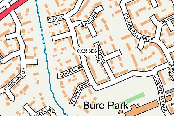 OX26 3EG map - OS OpenMap – Local (Ordnance Survey)