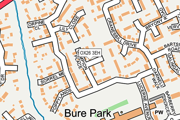 OX26 3EH map - OS OpenMap – Local (Ordnance Survey)