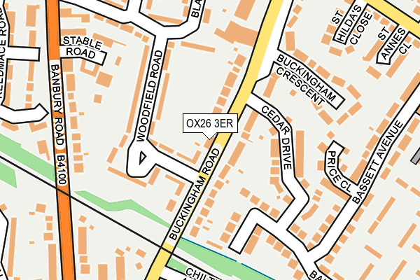 OX26 3ER map - OS OpenMap – Local (Ordnance Survey)