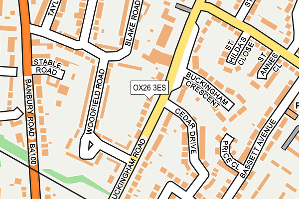 OX26 3ES map - OS OpenMap – Local (Ordnance Survey)