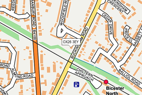 OX26 3EY map - OS OpenMap – Local (Ordnance Survey)