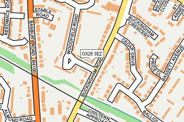 OX26 3EZ map - OS OpenMap – Local (Ordnance Survey)