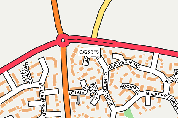 OX26 3FS map - OS OpenMap – Local (Ordnance Survey)