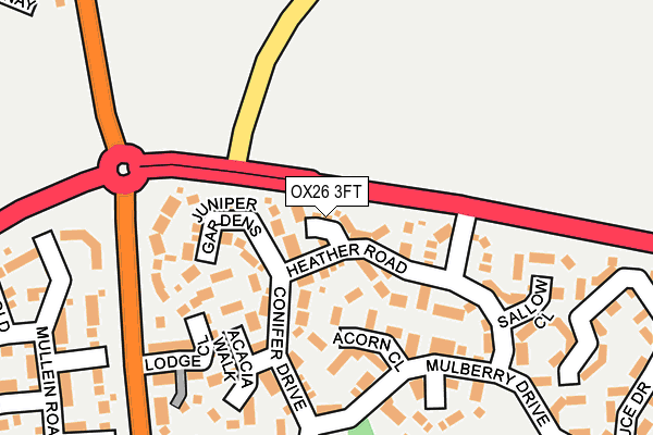 OX26 3FT map - OS OpenMap – Local (Ordnance Survey)