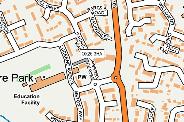 OX26 3HA map - OS OpenMap – Local (Ordnance Survey)