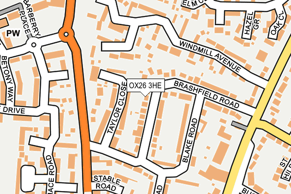 OX26 3HE map - OS OpenMap – Local (Ordnance Survey)