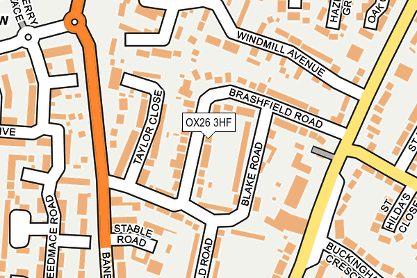 OX26 3HF map - OS OpenMap – Local (Ordnance Survey)