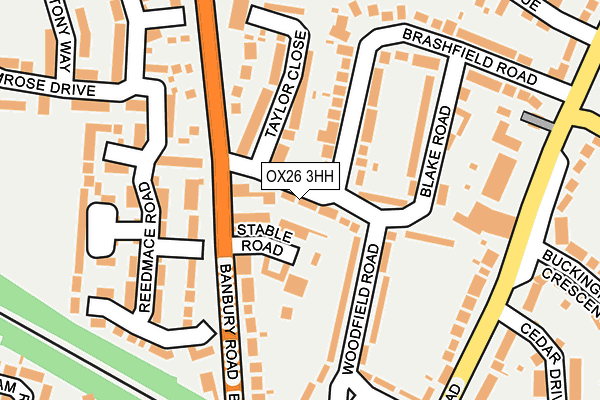 OX26 3HH map - OS OpenMap – Local (Ordnance Survey)