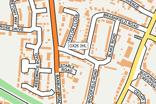 OX26 3HL map - OS OpenMap – Local (Ordnance Survey)