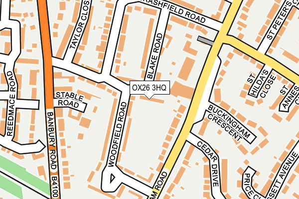 OX26 3HQ map - OS OpenMap – Local (Ordnance Survey)