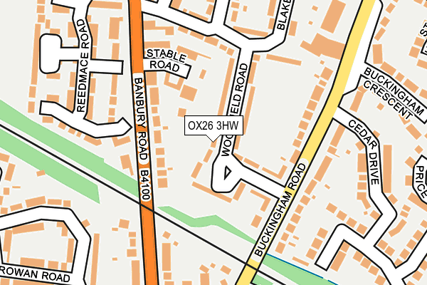 OX26 3HW map - OS OpenMap – Local (Ordnance Survey)