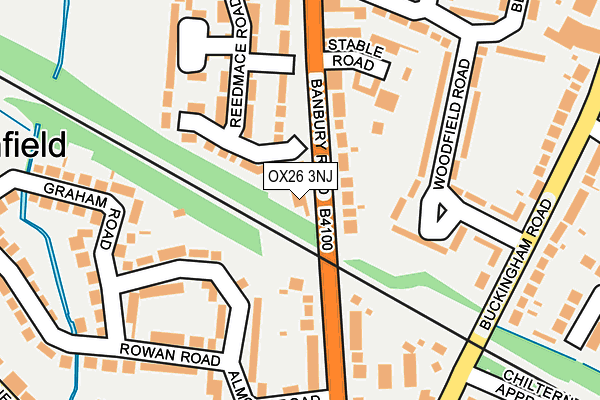 OX26 3NJ map - OS OpenMap – Local (Ordnance Survey)