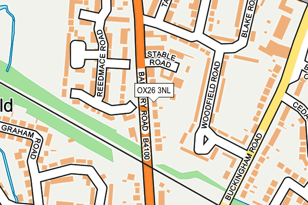 OX26 3NL map - OS OpenMap – Local (Ordnance Survey)