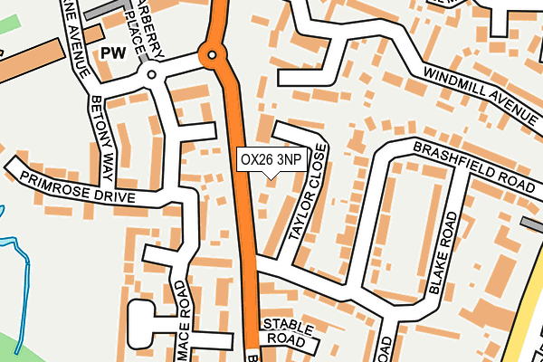 OX26 3NP map - OS OpenMap – Local (Ordnance Survey)
