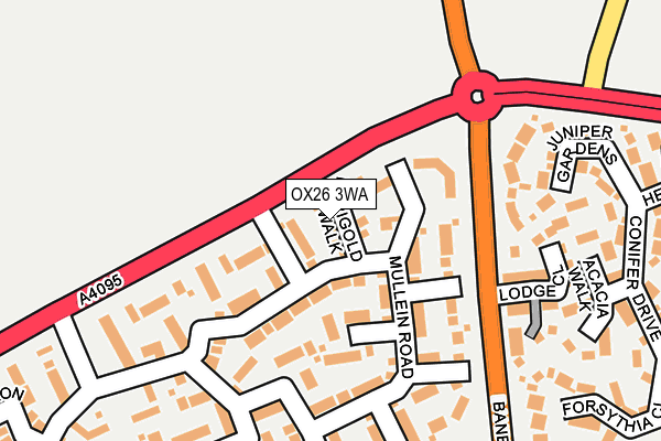 OX26 3WA map - OS OpenMap – Local (Ordnance Survey)