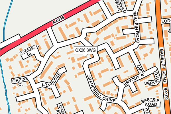 OX26 3WG map - OS OpenMap – Local (Ordnance Survey)