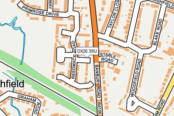 OX26 3WJ map - OS OpenMap – Local (Ordnance Survey)