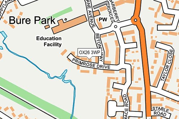 OX26 3WP map - OS OpenMap – Local (Ordnance Survey)