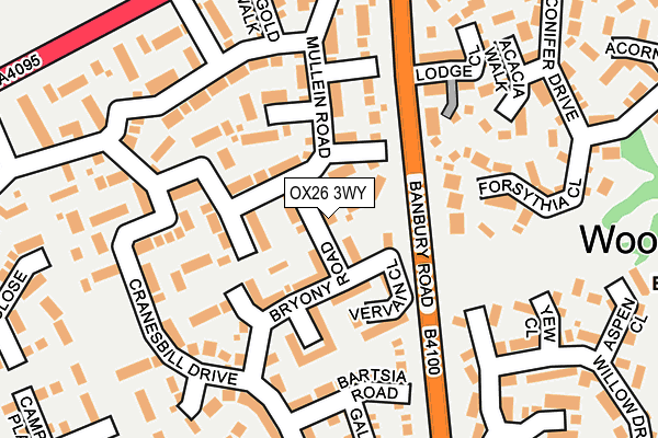 OX26 3WY map - OS OpenMap – Local (Ordnance Survey)