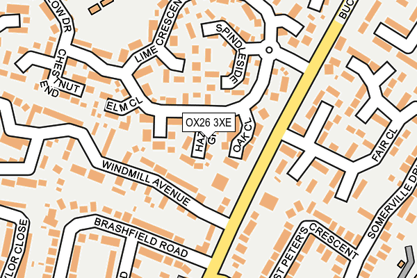 OX26 3XE map - OS OpenMap – Local (Ordnance Survey)