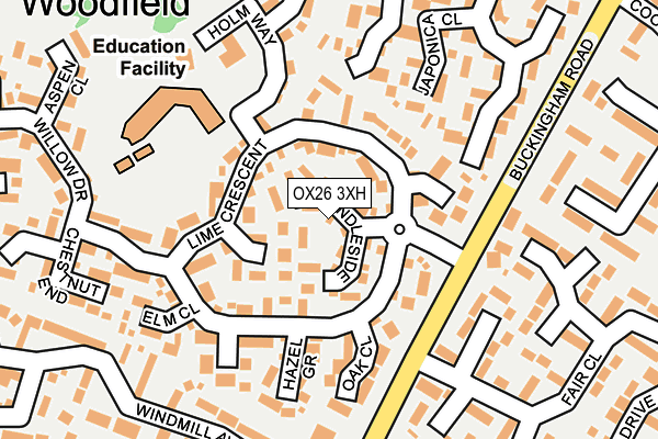 OX26 3XH map - OS OpenMap – Local (Ordnance Survey)