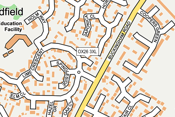 OX26 3XL map - OS OpenMap – Local (Ordnance Survey)