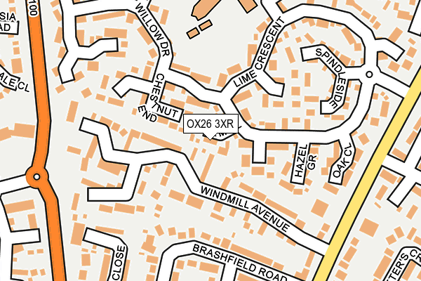 OX26 3XR map - OS OpenMap – Local (Ordnance Survey)