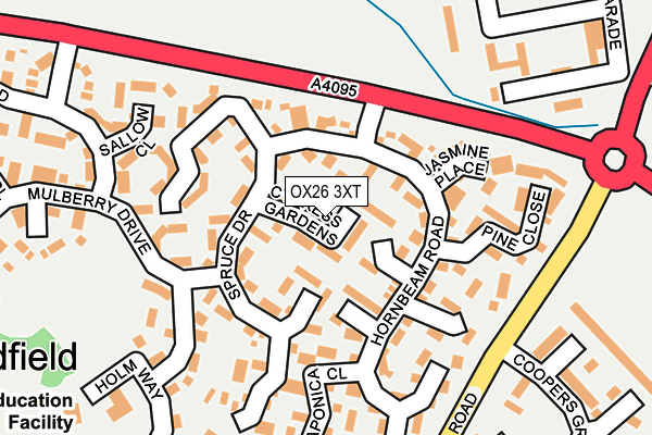 OX26 3XT map - OS OpenMap – Local (Ordnance Survey)