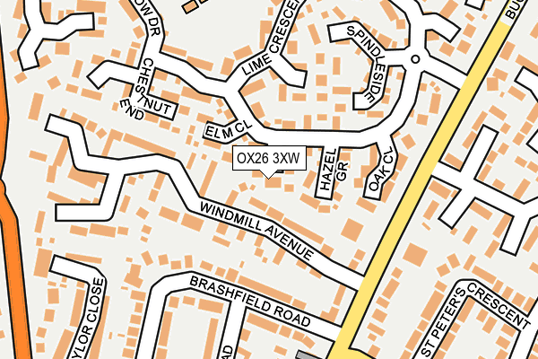 OX26 3XW map - OS OpenMap – Local (Ordnance Survey)