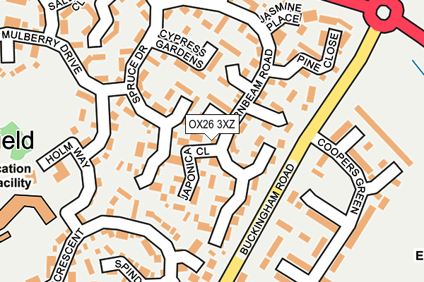 OX26 3XZ map - OS OpenMap – Local (Ordnance Survey)