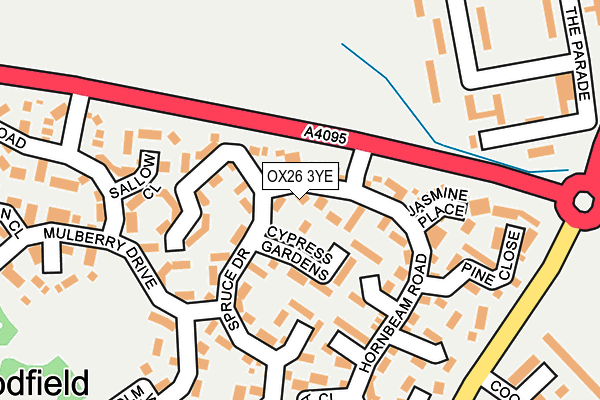 OX26 3YE map - OS OpenMap – Local (Ordnance Survey)