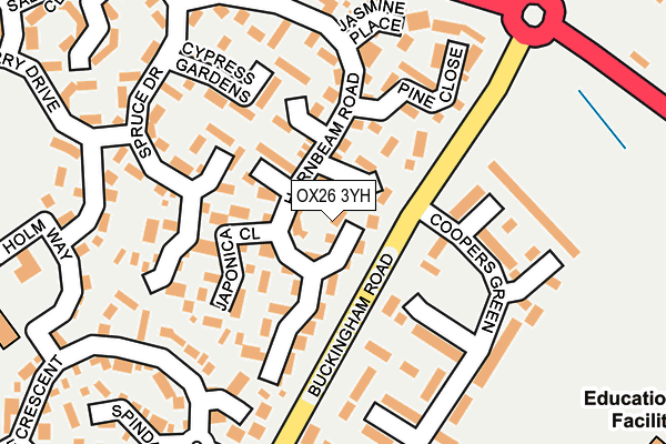 OX26 3YH map - OS OpenMap – Local (Ordnance Survey)