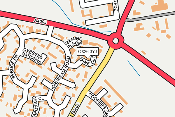 OX26 3YJ map - OS OpenMap – Local (Ordnance Survey)