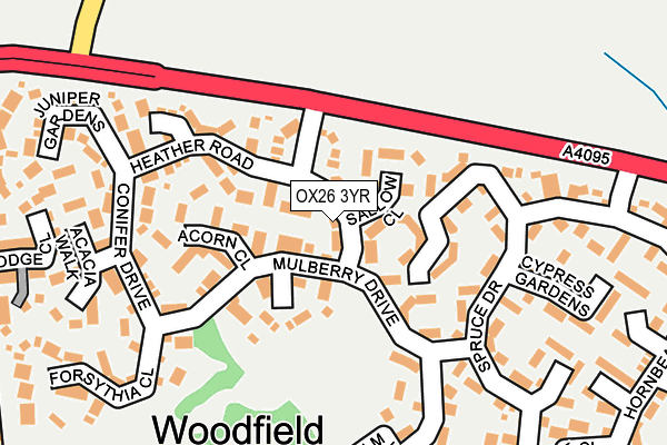 OX26 3YR map - OS OpenMap – Local (Ordnance Survey)