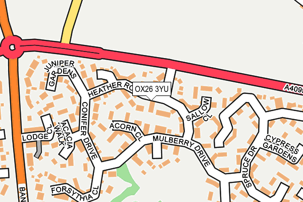 OX26 3YU map - OS OpenMap – Local (Ordnance Survey)