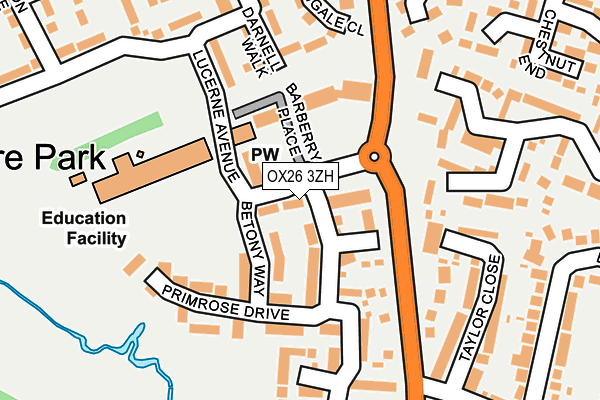 OX26 3ZH map - OS OpenMap – Local (Ordnance Survey)