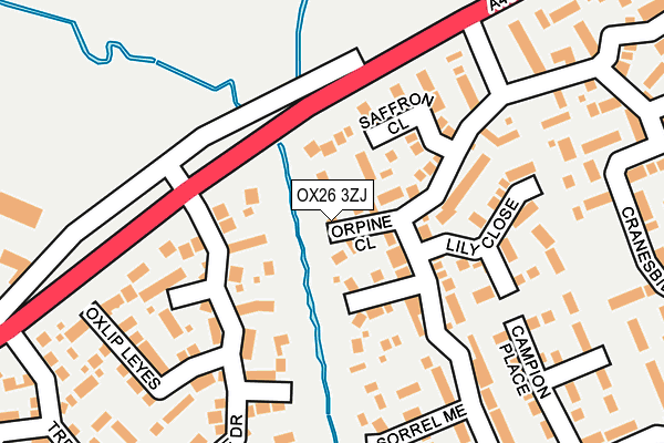 OX26 3ZJ map - OS OpenMap – Local (Ordnance Survey)