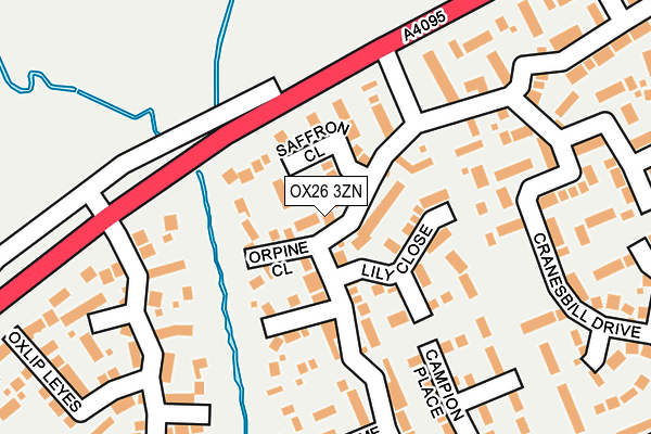 OX26 3ZN map - OS OpenMap – Local (Ordnance Survey)