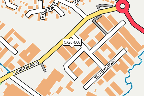 OX26 4AA map - OS OpenMap – Local (Ordnance Survey)