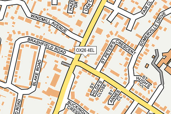 OX26 4EL map - OS OpenMap – Local (Ordnance Survey)