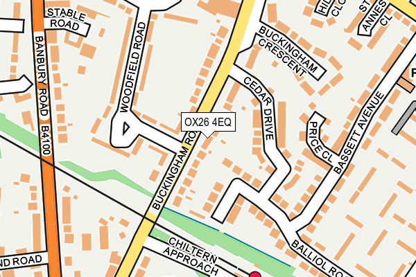 OX26 4EQ map - OS OpenMap – Local (Ordnance Survey)