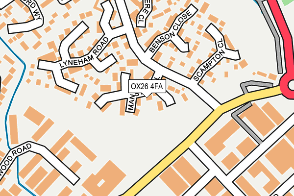 OX26 4FA map - OS OpenMap – Local (Ordnance Survey)