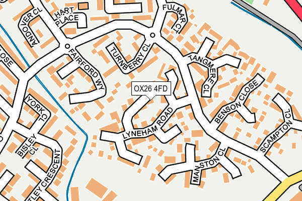 OX26 4FD map - OS OpenMap – Local (Ordnance Survey)