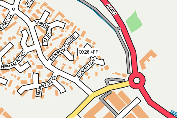 OX26 4FF map - OS OpenMap – Local (Ordnance Survey)