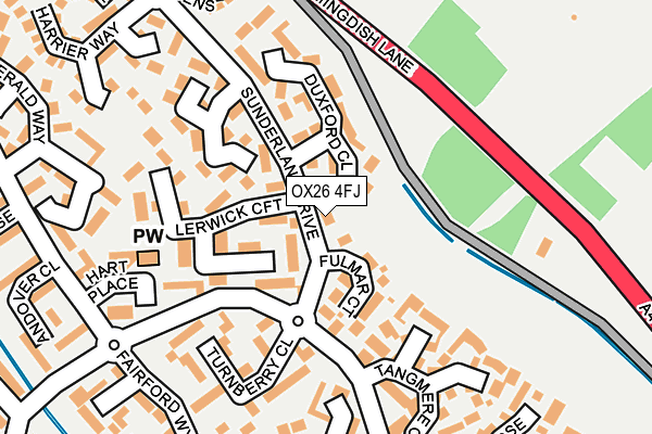 OX26 4FJ map - OS OpenMap – Local (Ordnance Survey)