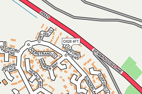 OX26 4FT map - OS OpenMap – Local (Ordnance Survey)