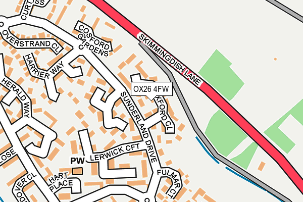 OX26 4FW map - OS OpenMap – Local (Ordnance Survey)